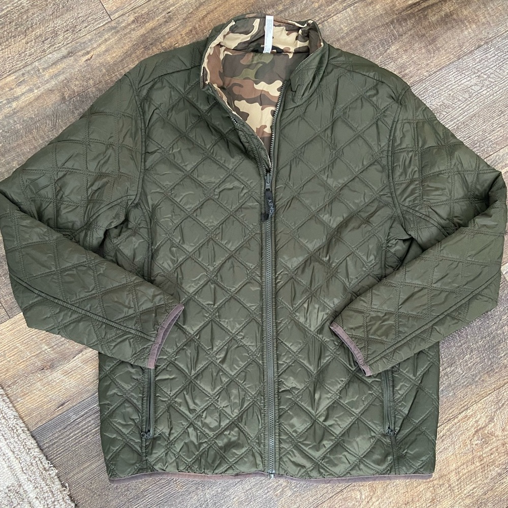 Jockey Olive Green Jacket with Camo Lining